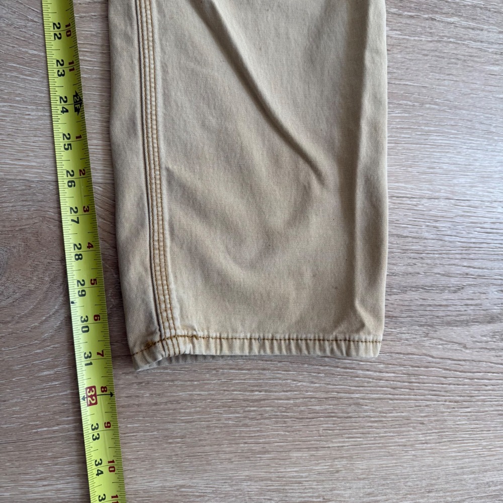 Carhartt 102517-918 Relaxed Fit Canvas Work Pants Mens 34x32 Tan Rugged Utility - Picture 6 of 12